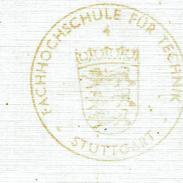 Siegel Fachhochschule für Technik Stuttgart